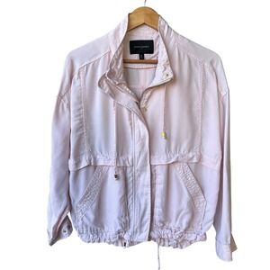 Banana Republic Utility Jacket Pink Lightweight Women's Medium Drawstring Casual